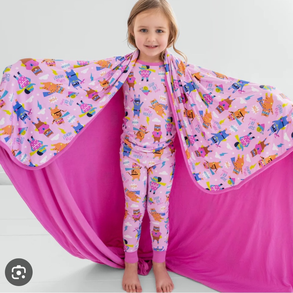 Little Sleepies Pink Sleepy Heroes Cloud NIB